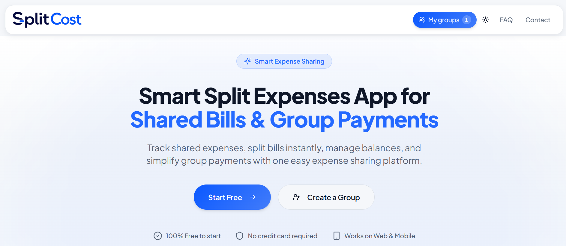 Split Expenses App for Bill Sharing & Group Expense Tracking